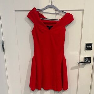 Forever 21 Scarlet Off-Shoulder Mini Dress